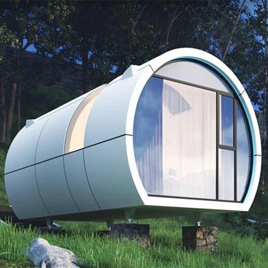 Tiny Egg 20 ft Apple Cabin Capsule House dirižablis